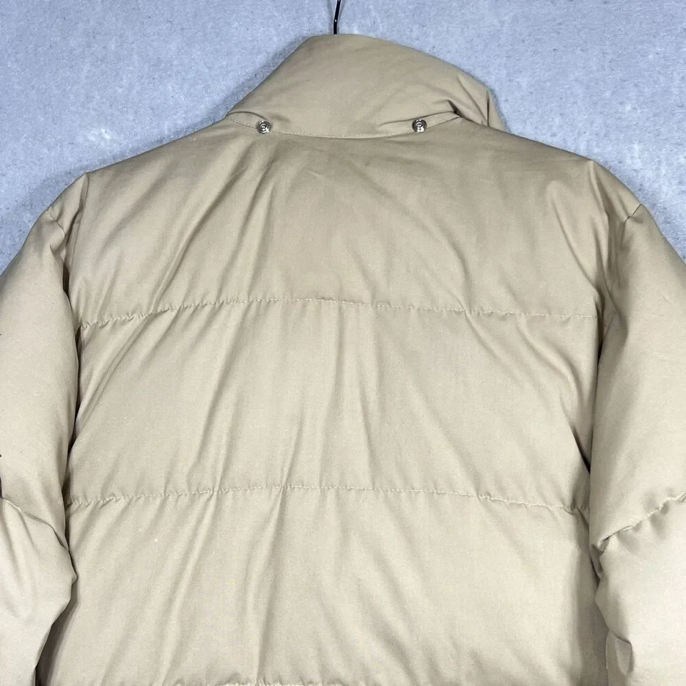 VTG 70’s The North Face Goose Down Puffer Jacket Men’s Size Medium Brown Tag